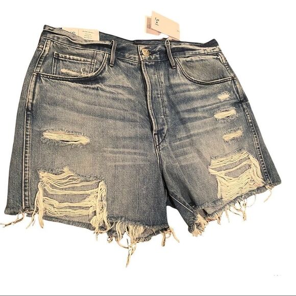 3X1 N.Y.C Blake Shorts High Rise Button Fly Size 31 Vintage Fit 4” Inseam NWT